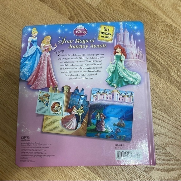 Disney Once Upon a Castle Hardcover Lift a Flap Book 6 Books in One Ariel - Picture 3 of 3